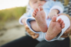 A day at the beach with a baby