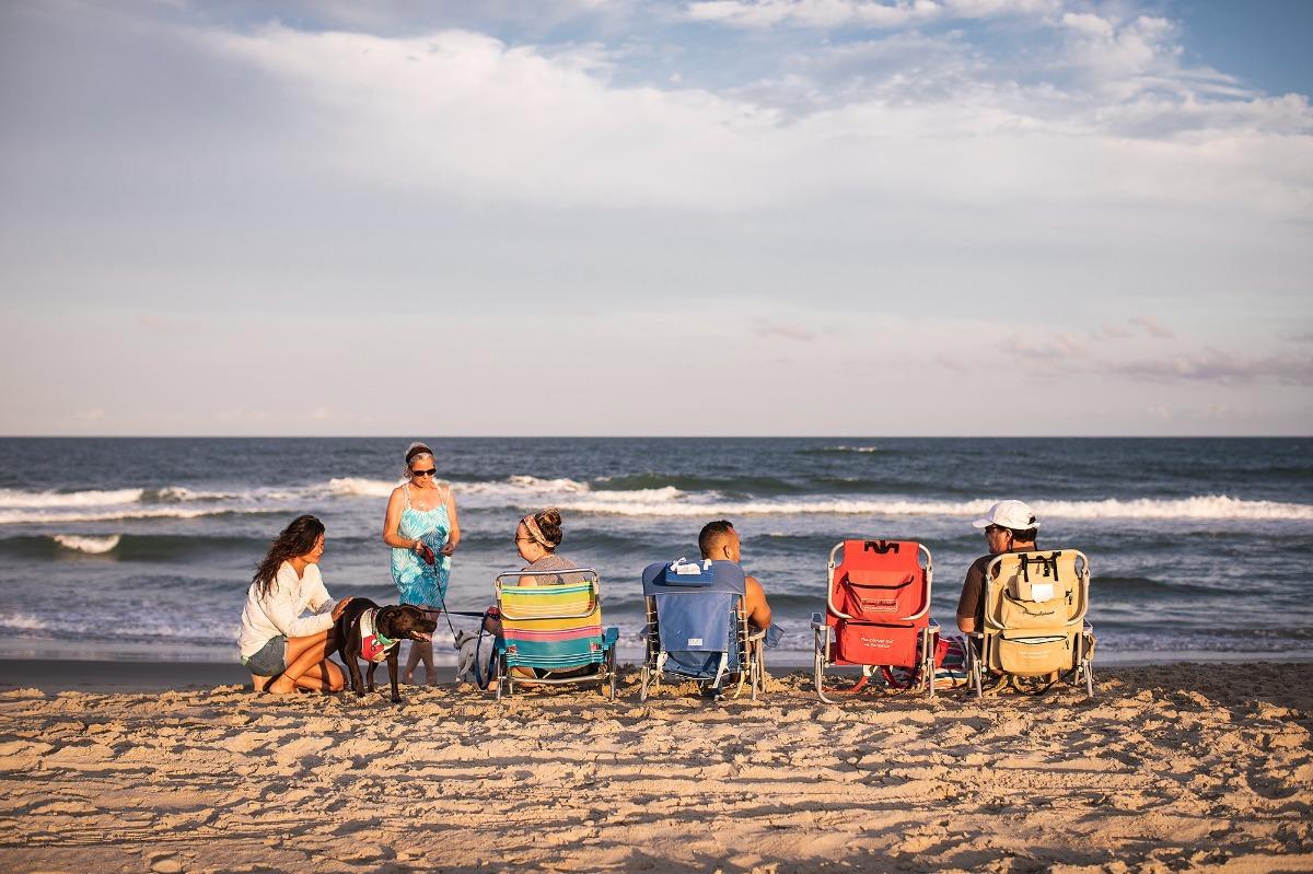 A couple enjoying the peace of mind of planning and booking early